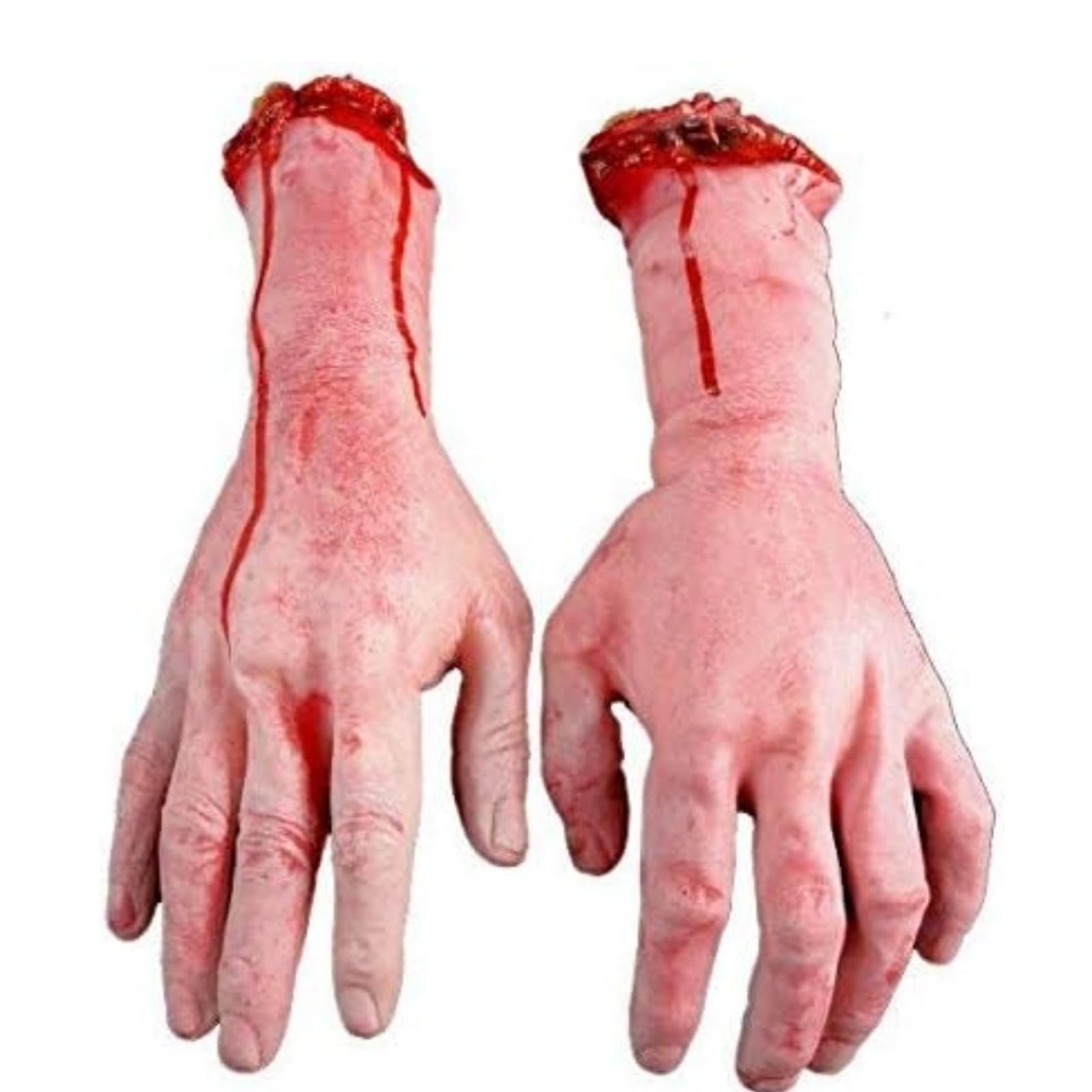 Halloween Decoration Haunted House Scary Fake Bloody Broken Severed Hand Body Prank Party Props (Hands)