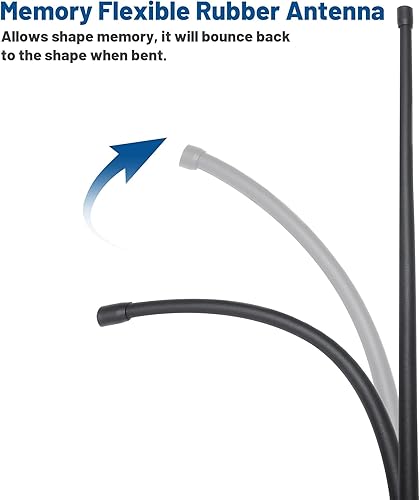 Miniatura 5 de Anina Mástil de antena de 13 pulgadas para Nissan Frontier (1998-2021) Titan (2004-2022) Antena aérea para recepción de señal de radio FMAM a prueba