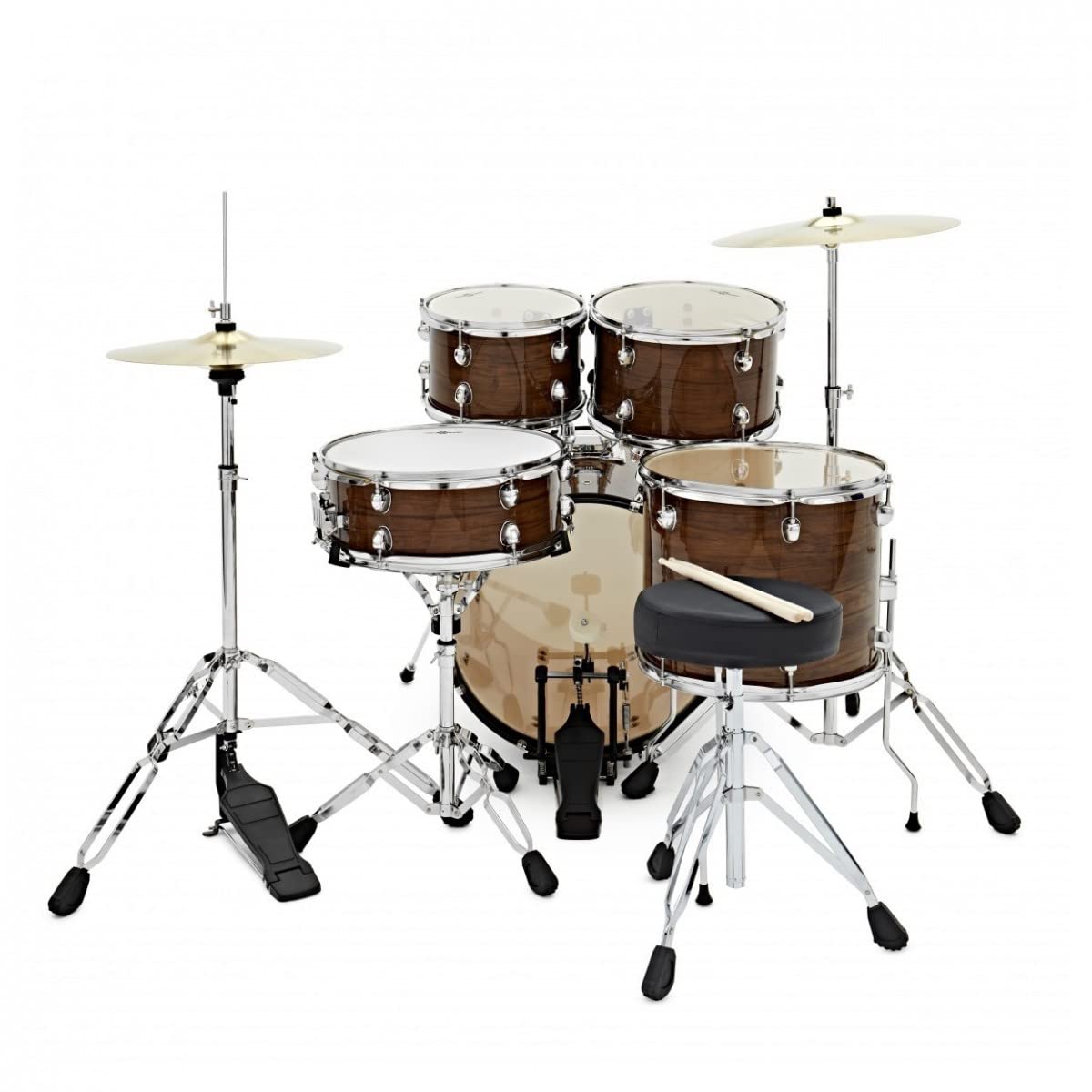 Kit de batería acústica Gear4music BDK18 Tamaño Jazz para adulto principiante