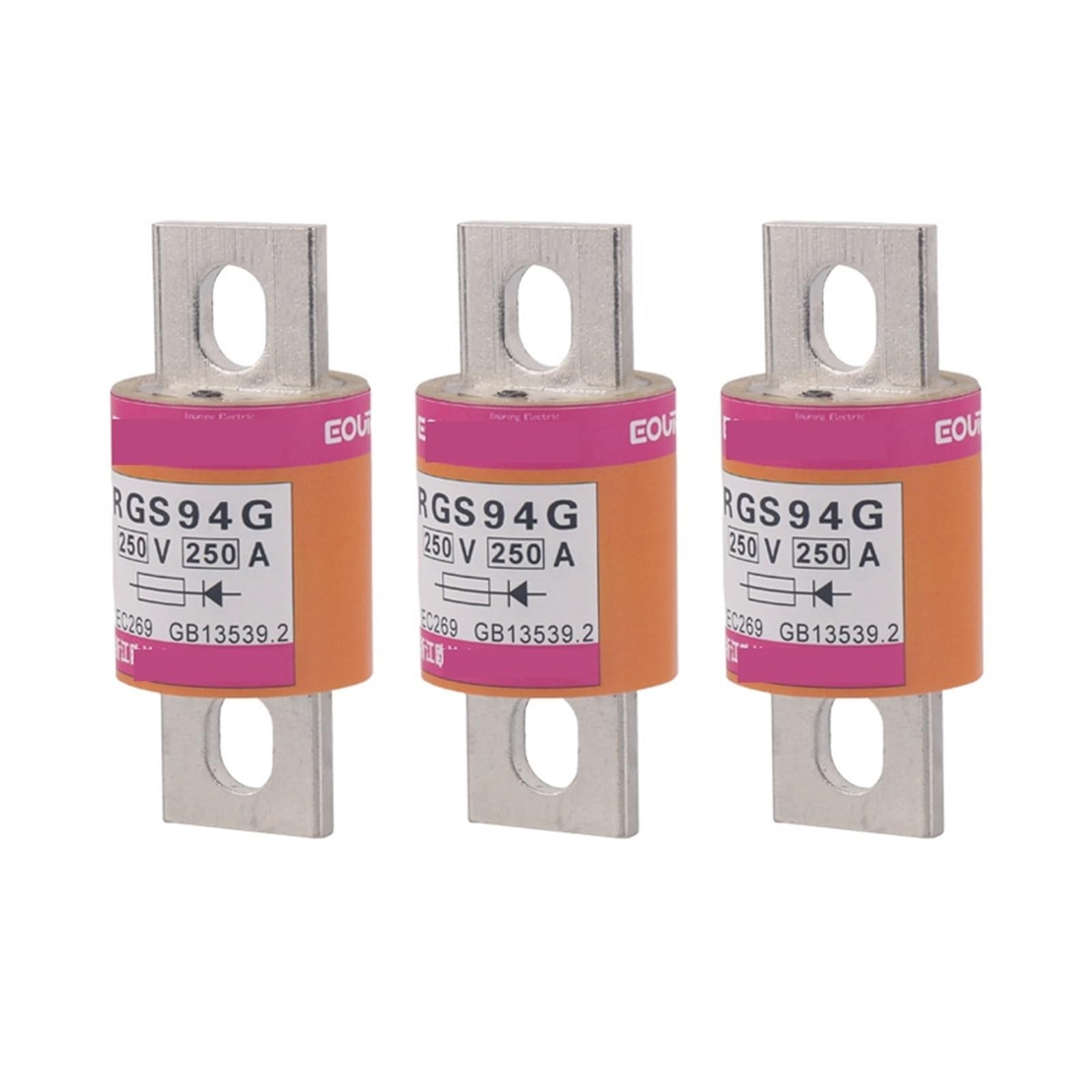 Fusible rapide RGS94G cartouche protection électrique 500V ampérage 40A 100A 200A 300A 400A
