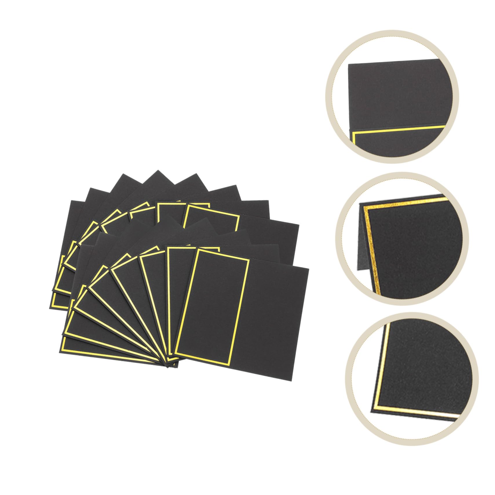 3 Sets Blanko-hochzeitsschilder Einfacher Tischkartenhalter Für Grußkarten Für Partys 50 Stück * 3