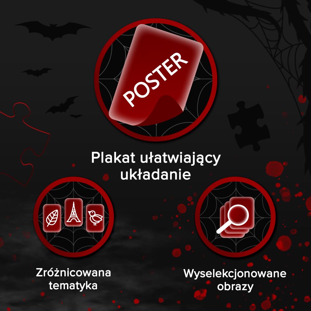 Trefl - Puzzle 1000 Elementów, Koszmar z Ulicy Wiązów, Premium Plus | Dla dzieci i dorosłych 14+, wysokiej jakości, kreatywna rozrywka, precyzyjnie dopasowane, idealny prezent, relaks, dekoracja