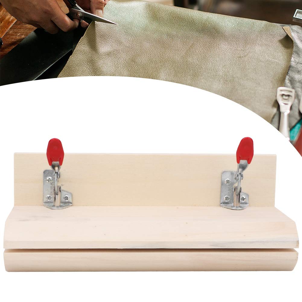 Handcrafted Leather Stitching Tool, Adjustable Wooden Lacing Clamp for DIY Crafters Long Service Life, #656 - Image 2
