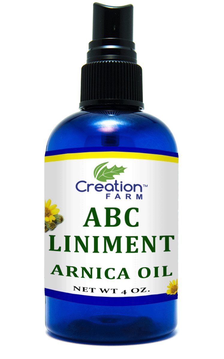 ABC Arnica Liniment 4 OZ - Natural Arnica Infusion Essential Oil Blend for Muscle Pain Relief 