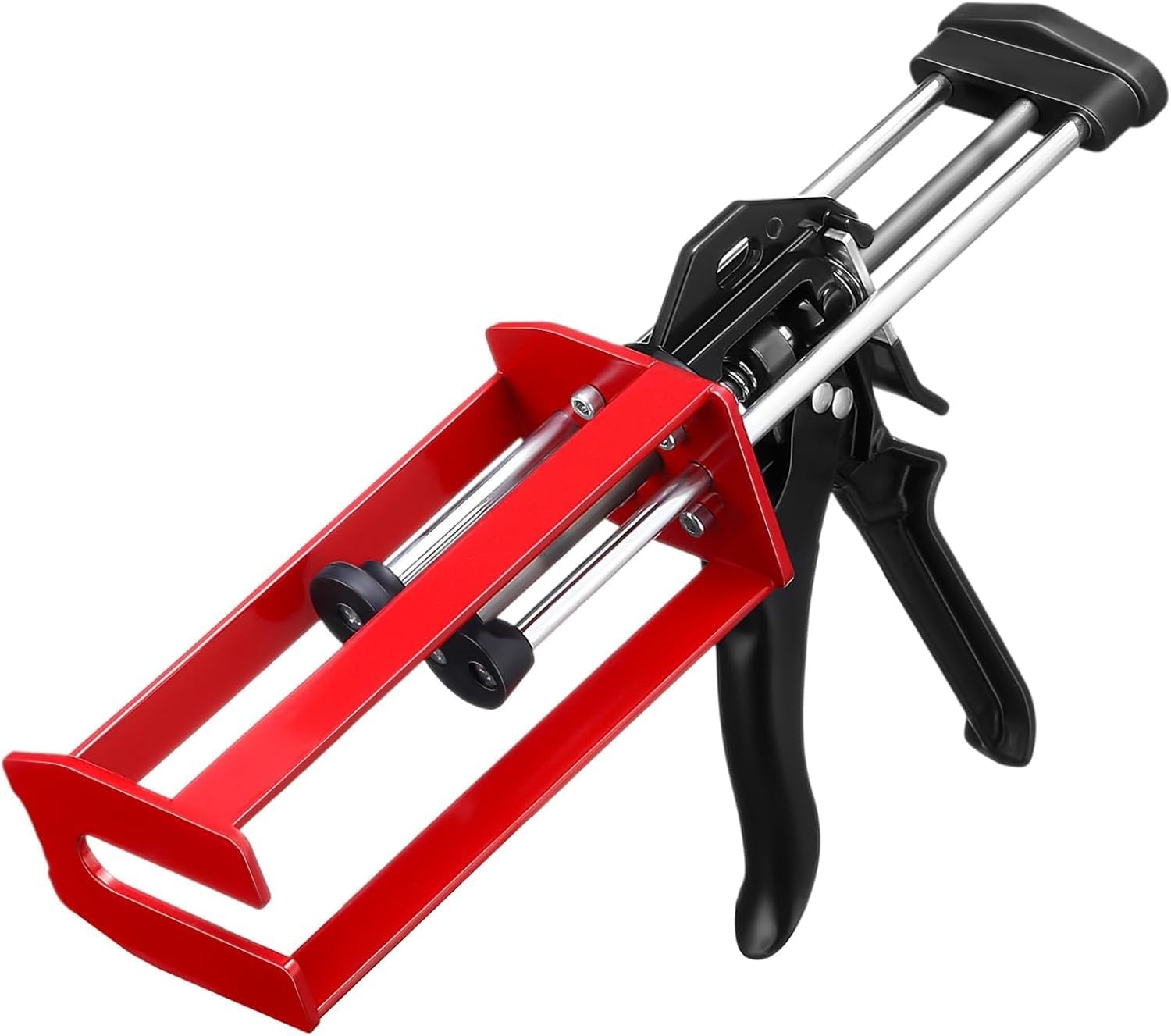 Double Caulking Gun, Dual Epoxy Gun, Caulk Gun Panel Bond, for Panel Bonding Adhesive Applicator Fillers, Red