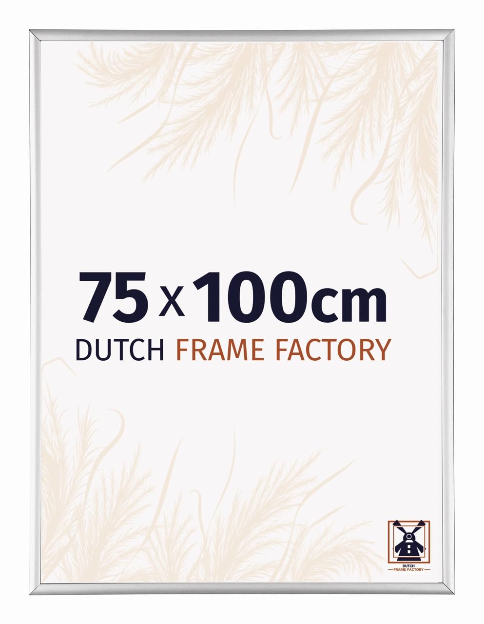 Dutch Frame Factory - Picture frame 75x100 cm Silver Matte - Aluminium