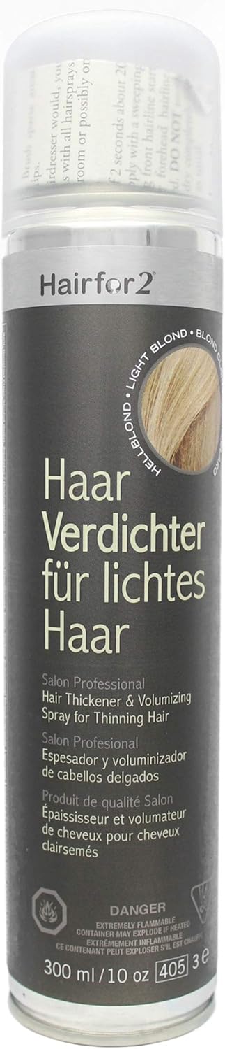 Hairfor2 Haarverdichtingsspray grijs, per stuk verpakt (1 x 300 g)