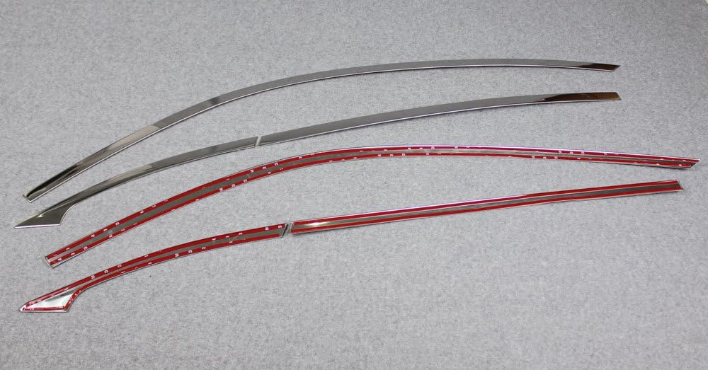 Beautost Fit for Mazda 2017 2018 2019 2020 2021 2022 2023 2024 2025 CX-5 CX5 Upper Windows Frame Sill Molding Cover Trims Steel -6PCS Whole Set