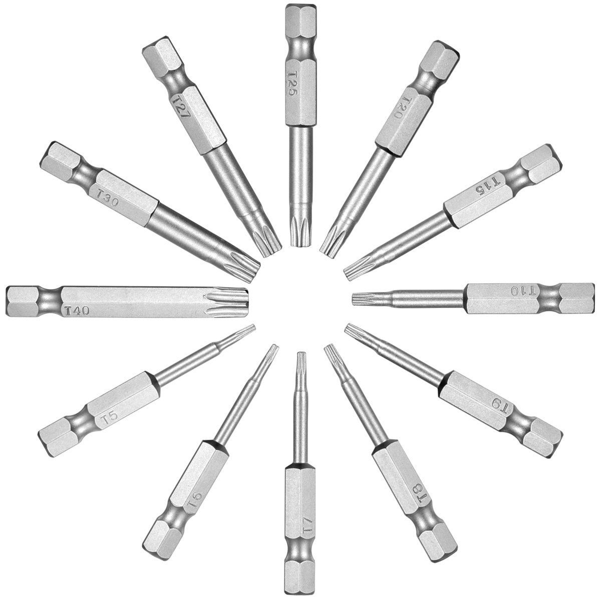 thumbnail: 29-delige Torx-bitset T5-TT40, 25 Mm & 50 Mm, S2-staal Met Magnetische Verlengstang - Voor Handboormachines & Schroevendraaiers