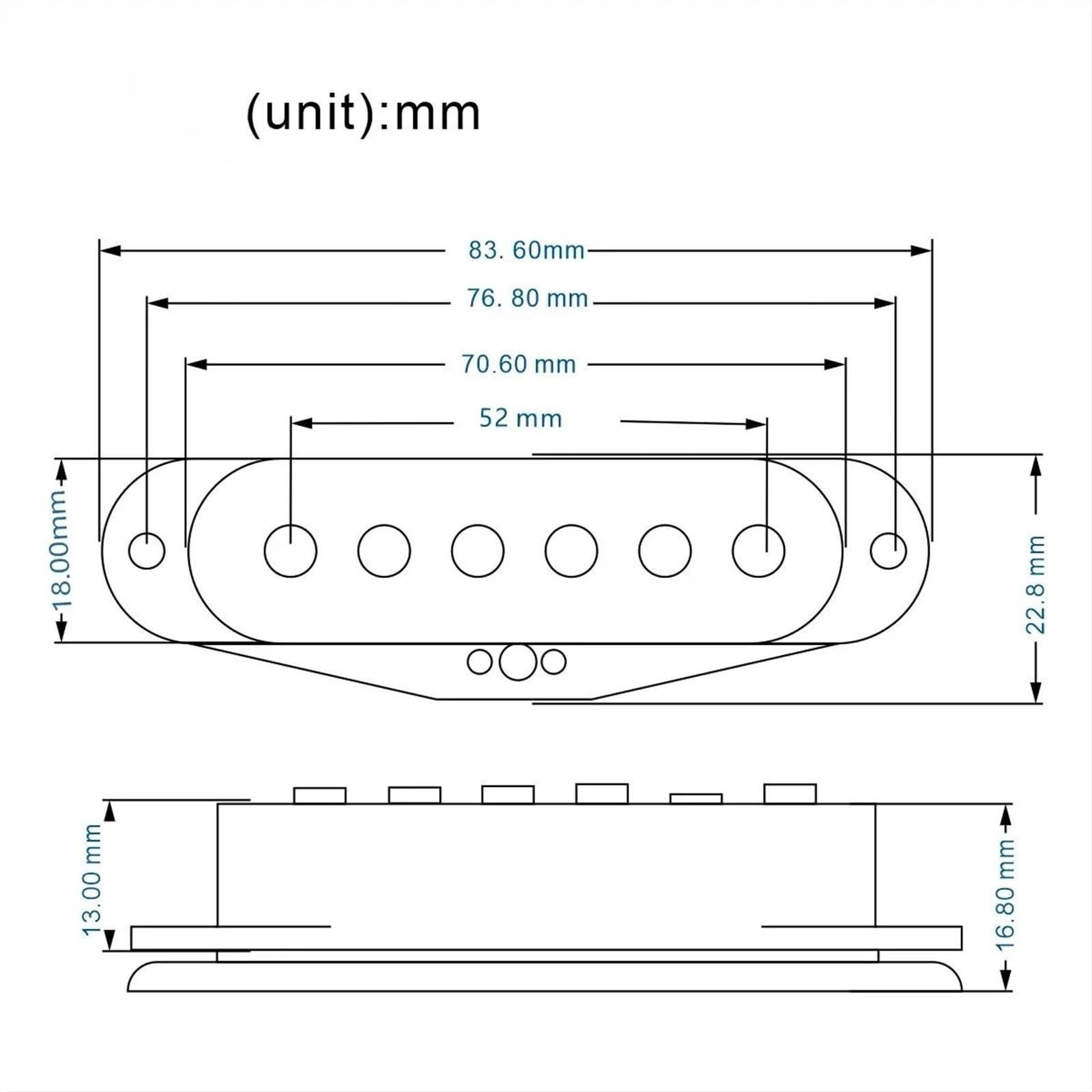 Micro Guitare Électrique Professionnel Micro Vintage À Bobine Unique Alnico 5 Pôles Décalés