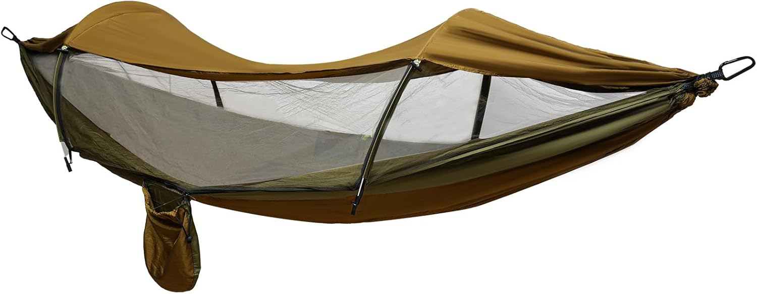 Portable Camping Hammock, Lay Flat Hammock Tent with