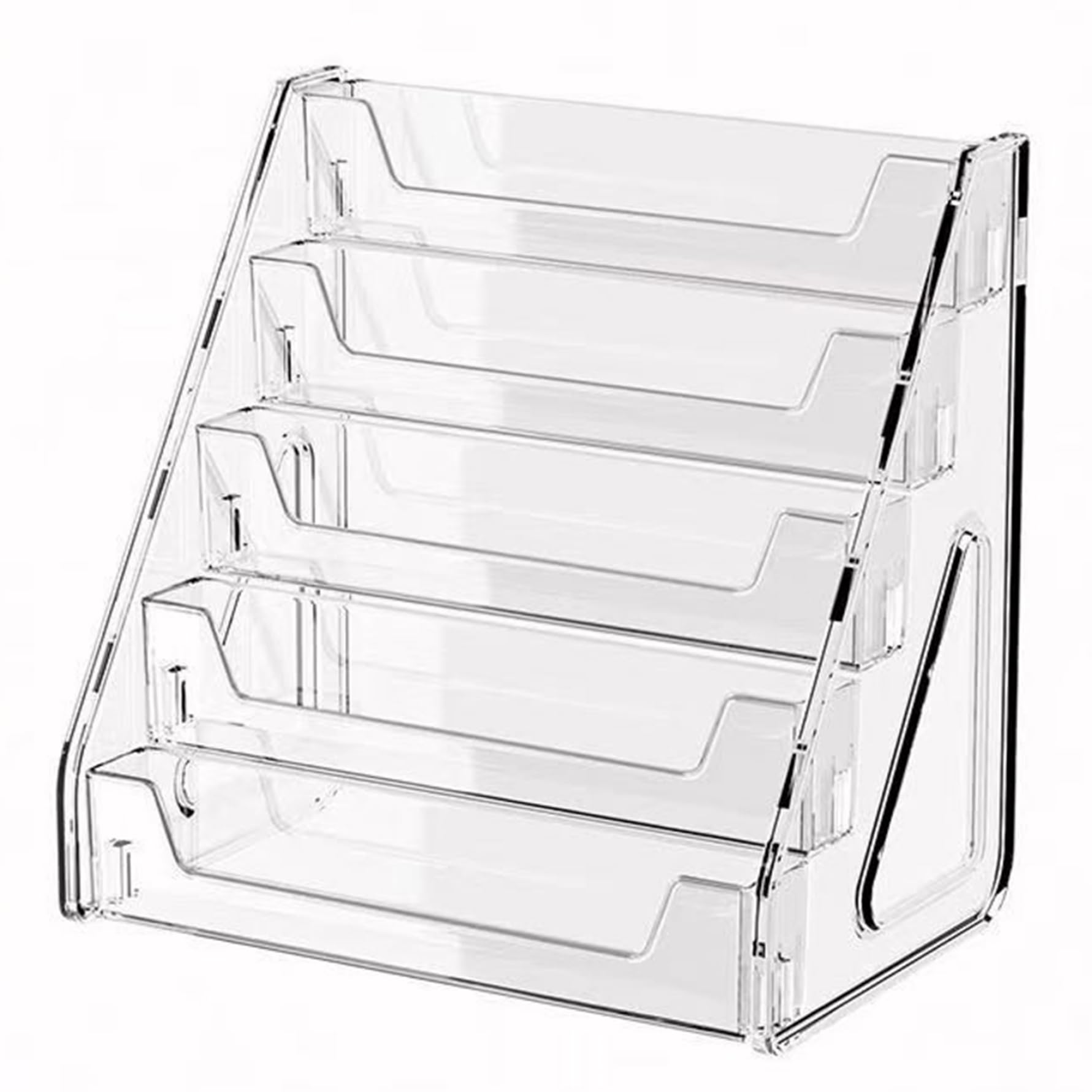 Présentoir de Cartes à Collectionner Support Vertical d'affichage de Cartes Sport en Acrylique Transparent à 5 Niveaux pour Postales classées par Sport Baseball, Basket-Ball, 12 x 8, 5