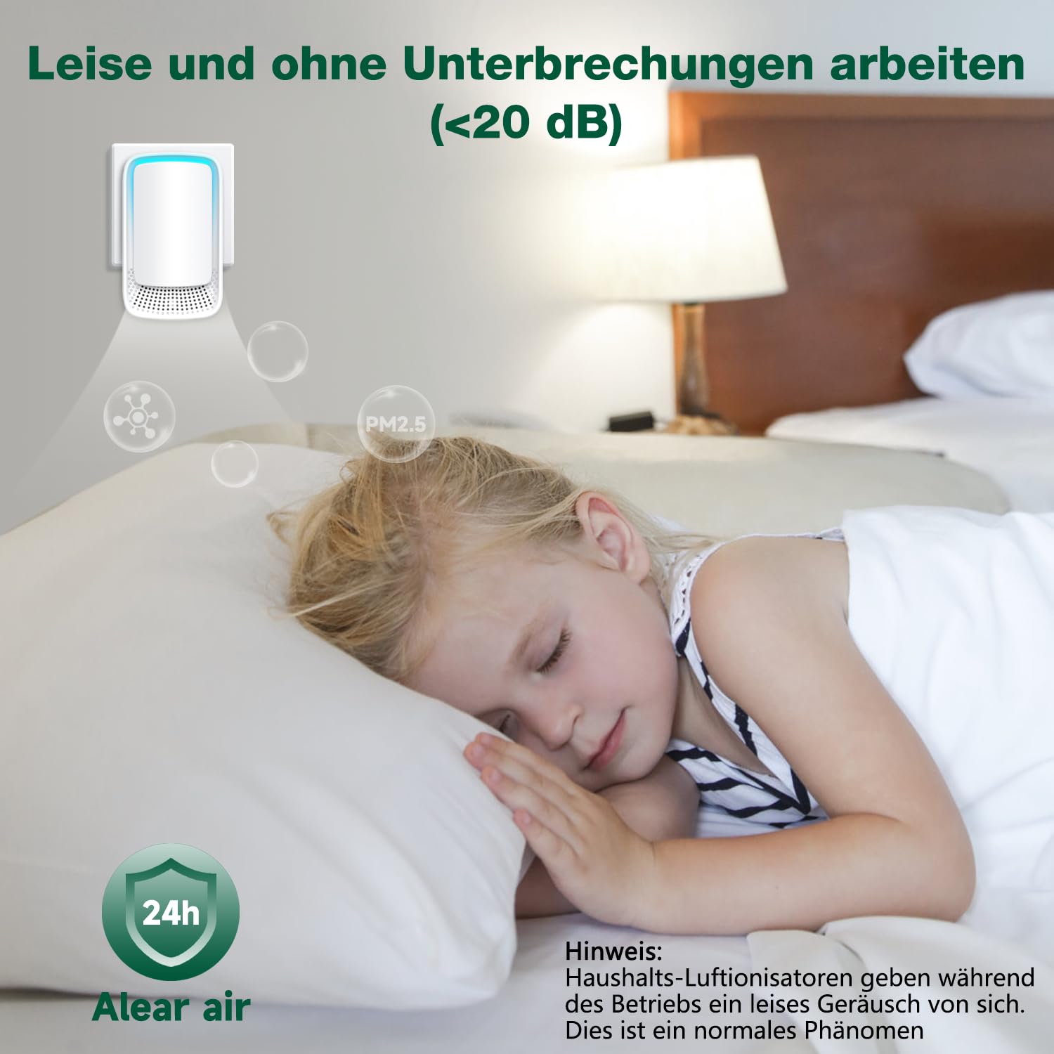 Jostart Ionisator Luftreiniger, 3 Pack Plug in Negativ Ionen Air Purifier für Wohnung Raucherzimmer Haustiertoiletten Büros und Staub/Pollen (weiß)