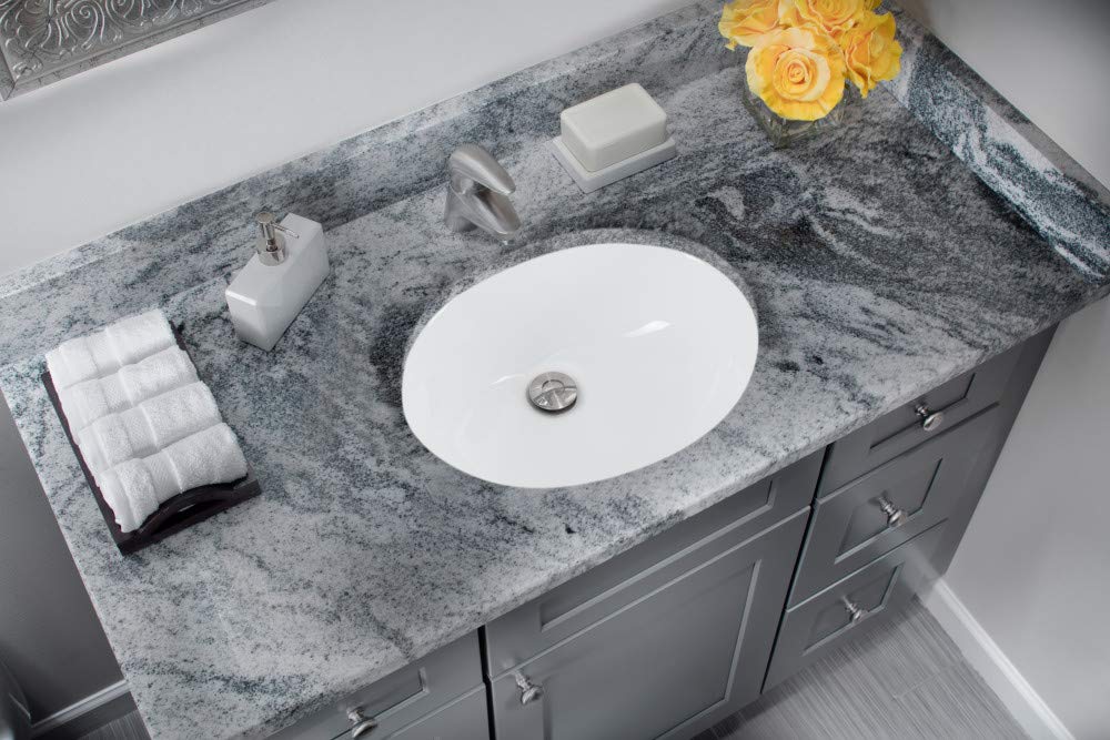 Cahaba Undermount 19-1/4 in. Glazed Porcelain Oval Bathroom Sink