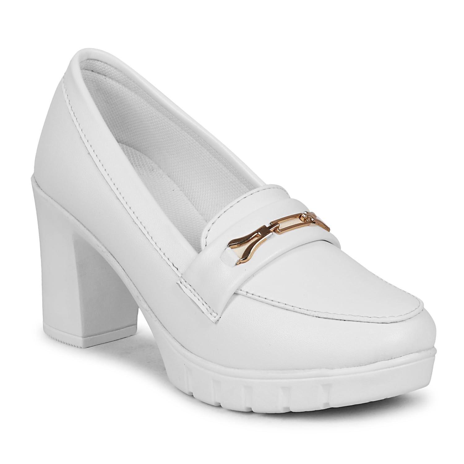 Ishransh Trendy Pull On Belly Shoe for Women and Girl (854 White 8UK)-picture-13