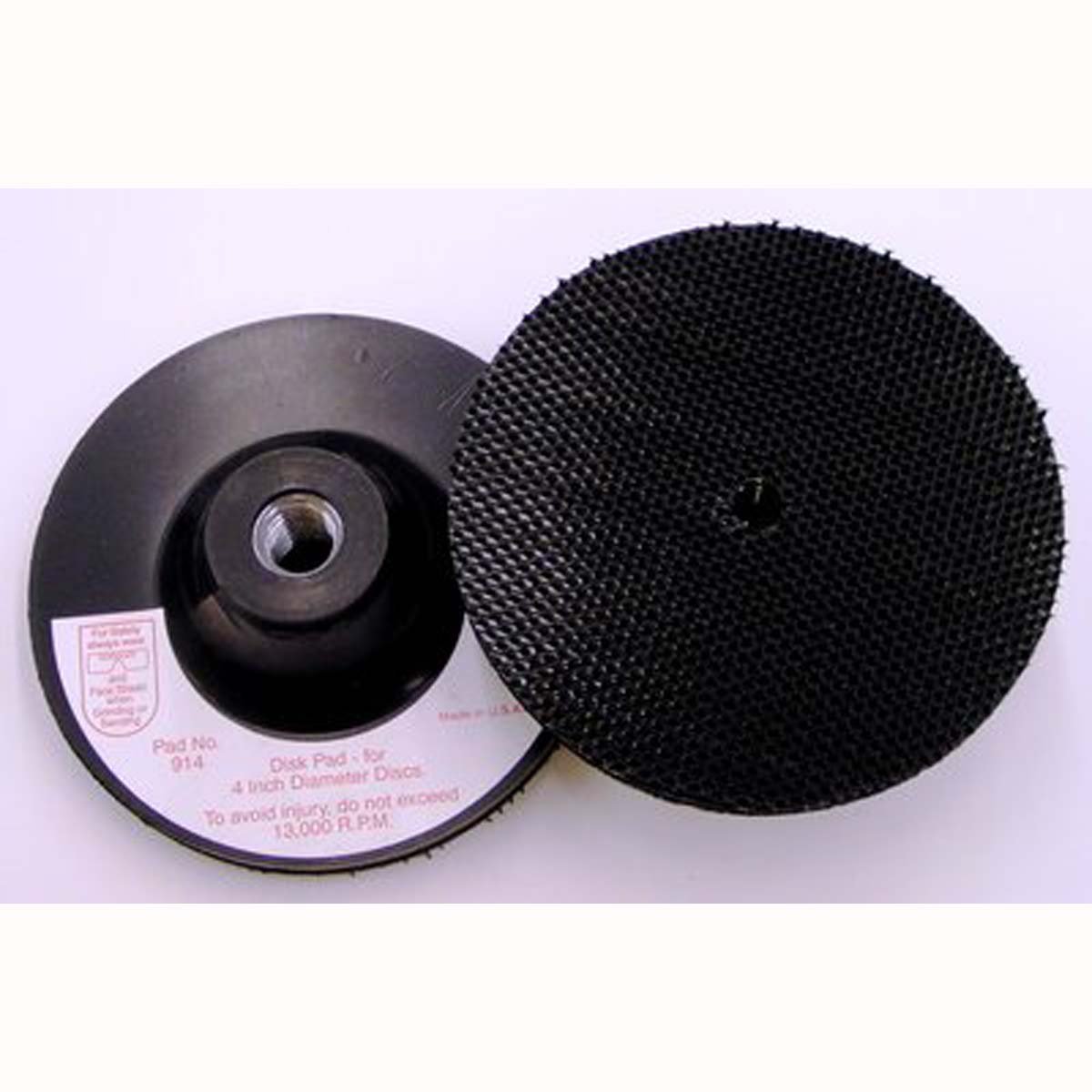 3M Disc Pad Holder - For Metal Grinding, Finishing, Surface Preparation - Use With Metalworking Power Tools - 5" x 1/8" x 3/8" 5/8-11 Thread - 915