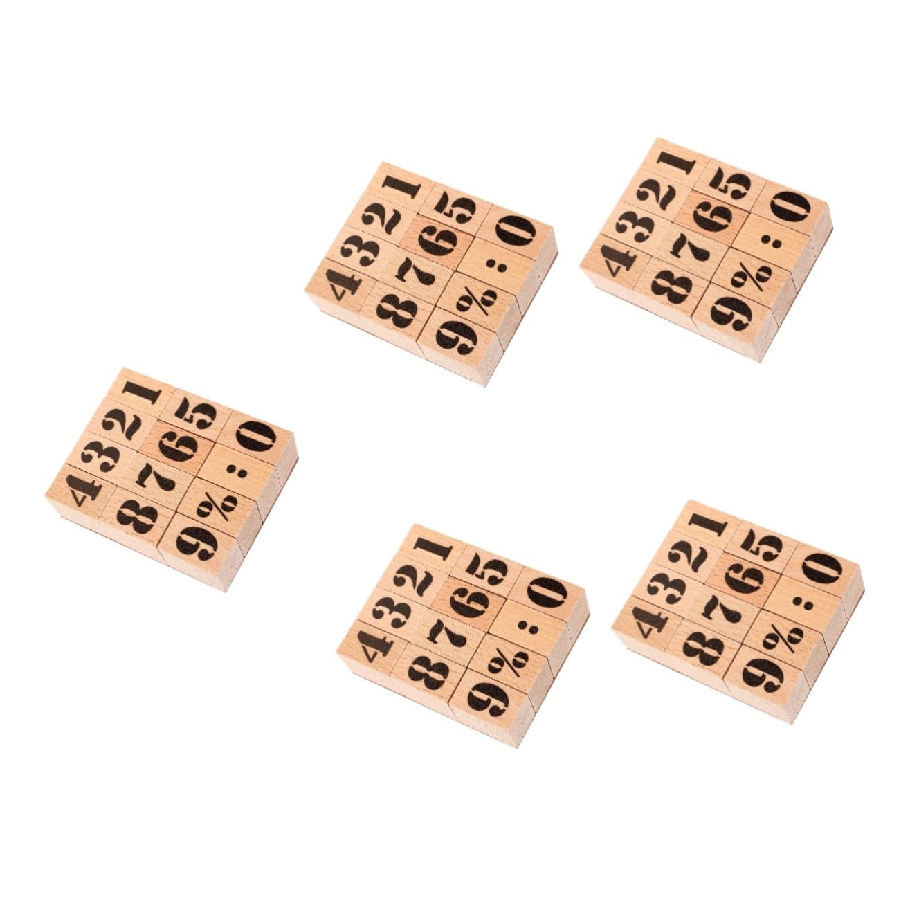 VILLCASE 5 Sätze Hölzernes Siegel Retro-holzstempel Bastelstempel Handgefertigte Holzstempel Stempel Für Das Handwerk Diy-stempel Aus Holz Handwerk Stempel Scrapbook-versorgung Diy Zubehör