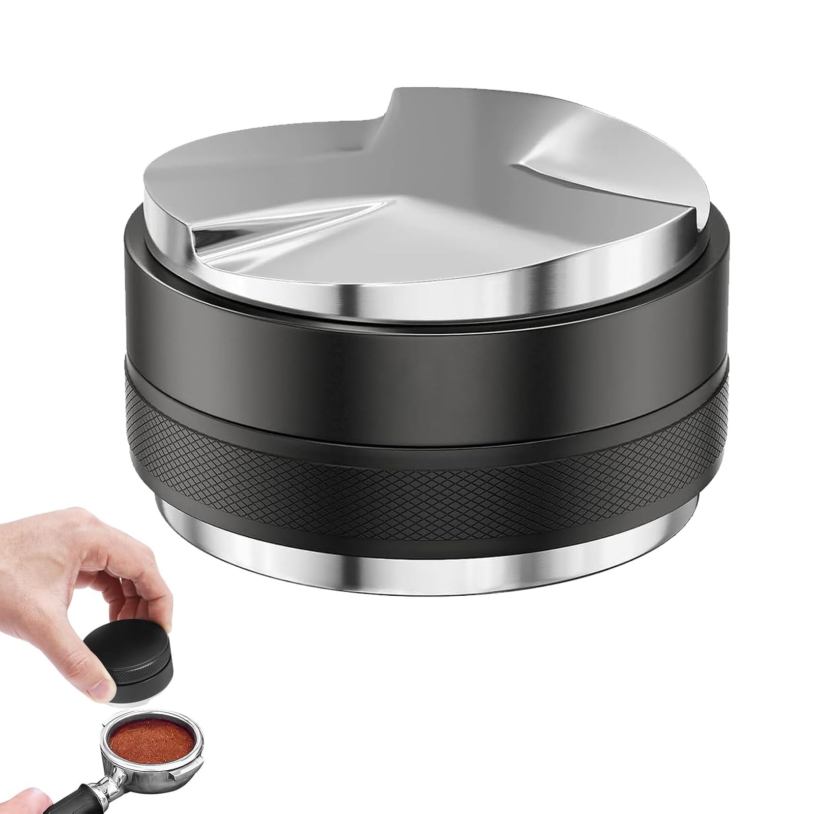 Coffee Distributor and Tamper Double - Sided Stainless Steel, Adjustable Espresso Leveler & Tamper for 51mm Portafilter-image-2