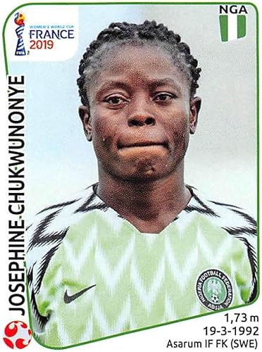 2019 Panini FIFA Women's World Cup France Album Stickers (Individual Sticker Only) Soccer #85 Josephine Chukwunonye Nigeria 2 Inch by 2 12 Inch