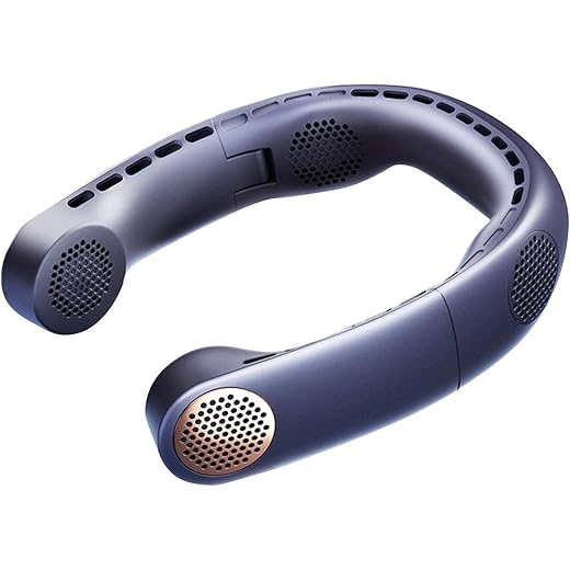 HEAVENGLOW Portable Neck Fan USB 4000mAh Neckband Hanging Co