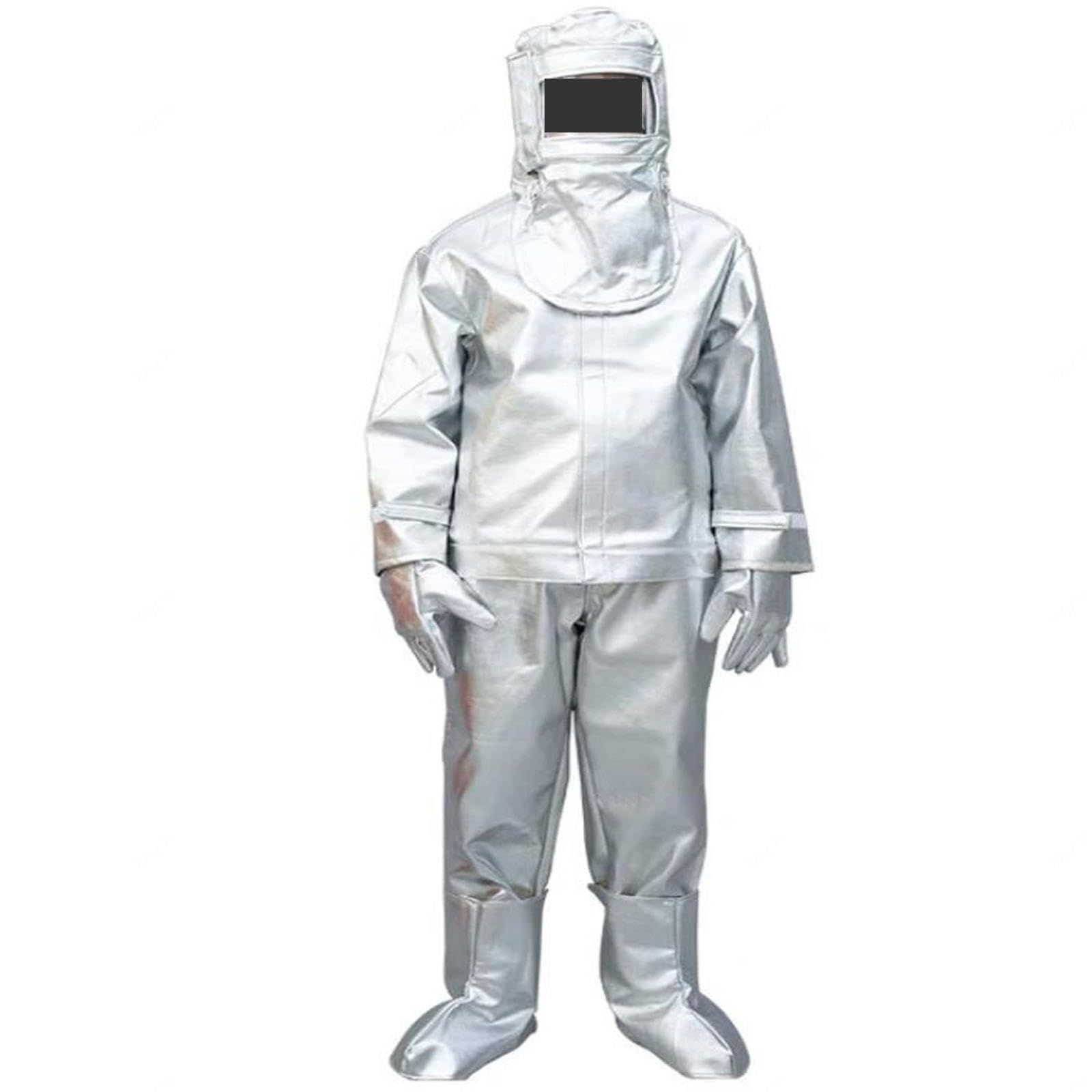 Ropa Ignífuga, Traje Aislamiento Traje Ropa Ignífugo Papel Aluminio Fábrica Vidrio, Planta Química, Barco