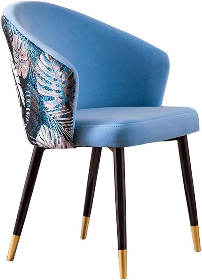 Dining Chair Kitchen Dining Room Furniture Chairs Velvet Dining Chairs with Armrests and Backrest with Metal Chair Legs for Office Lounge Dining Kitchen Bedrom (Color : Pink)