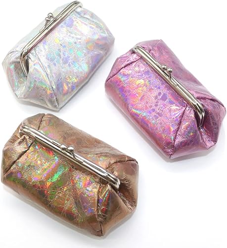 Miniatura 7 de Bolsa de cierre grande para niñas con cierre de capacidad para monederos elegantes monedero cierre de capacidad para mujer beso portátil a la moda