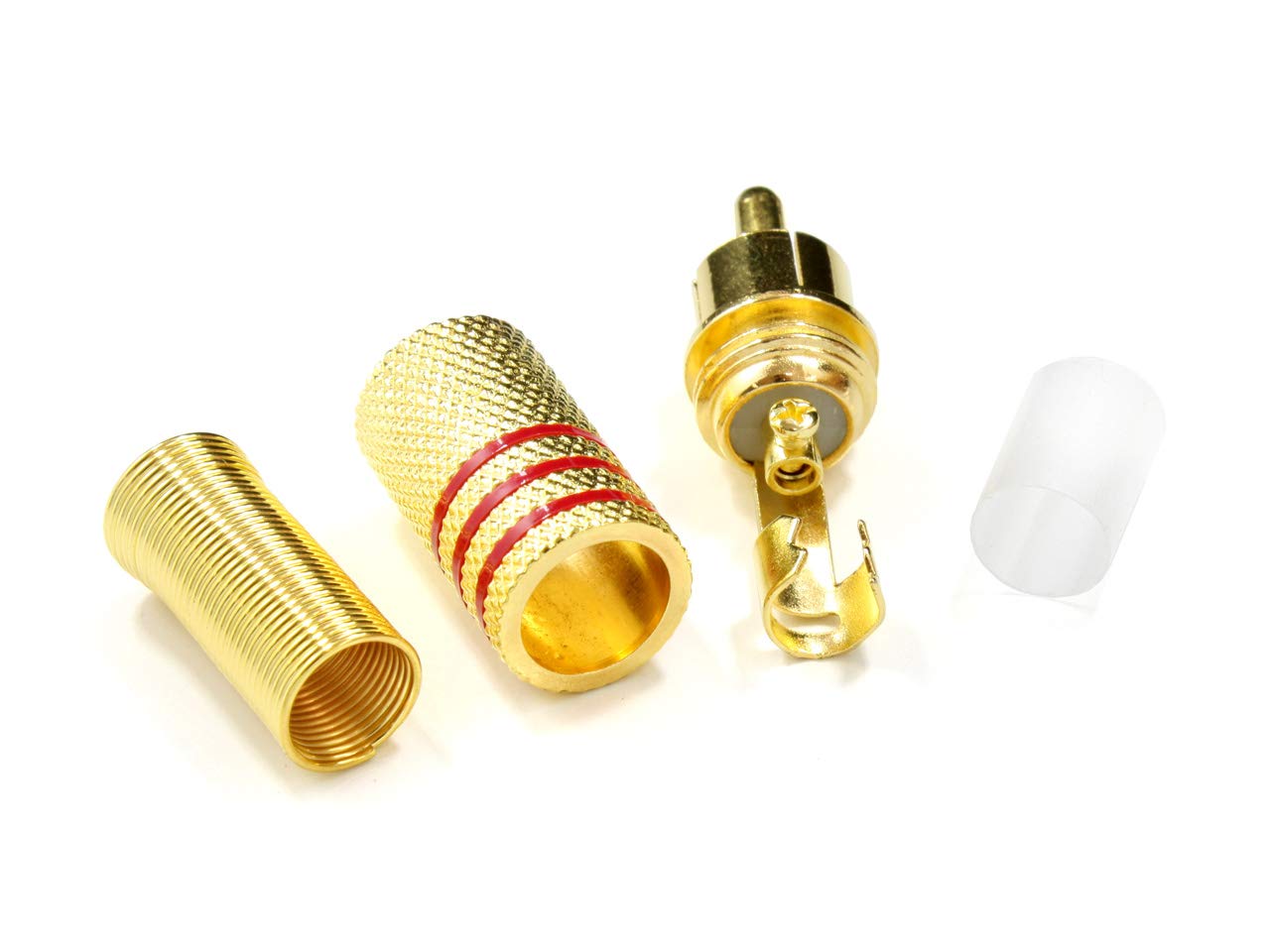Amazon | 金メッキRCAプラグ2個Set はんだレスタイプ (RCA PLUG TYPE A