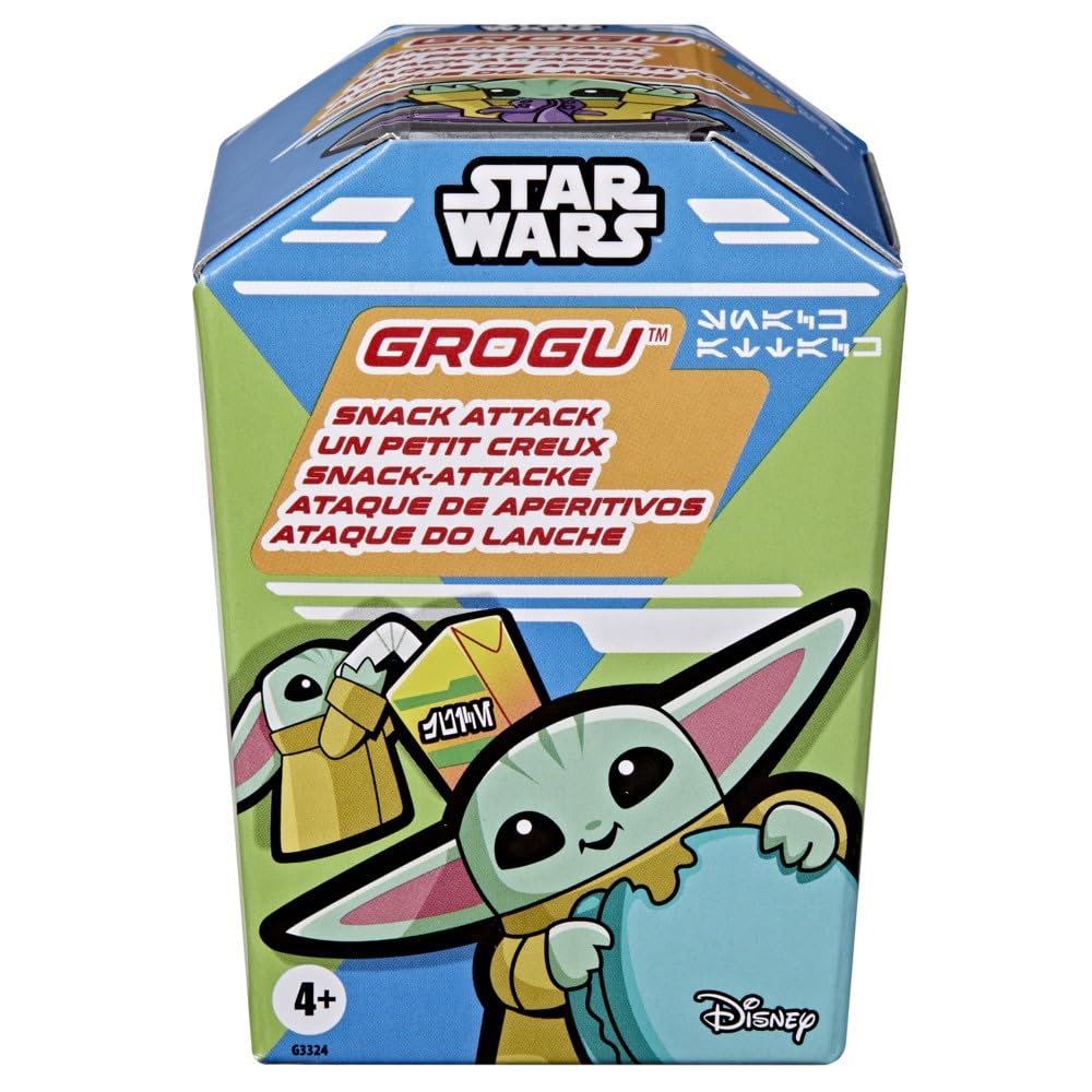 Star Wars Grogu Snack Attack 1.5-Inch Mystery Figure, Mini Food Theme Toys, Series 1, Surprise Toys for Boys & Girls Ages 4+