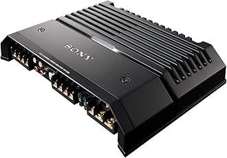 Sony Car Amplifier XM-GS4 4 Channel / 3 Channel / 2 Channel Amplifier (Black), Rated Power: 4ohm - 70W x 4, 4ohmBTL - 160W x 2, 2ohm - 80W x 4, Low Pass Filter and high Pass Filter, 2 Year Warranty
