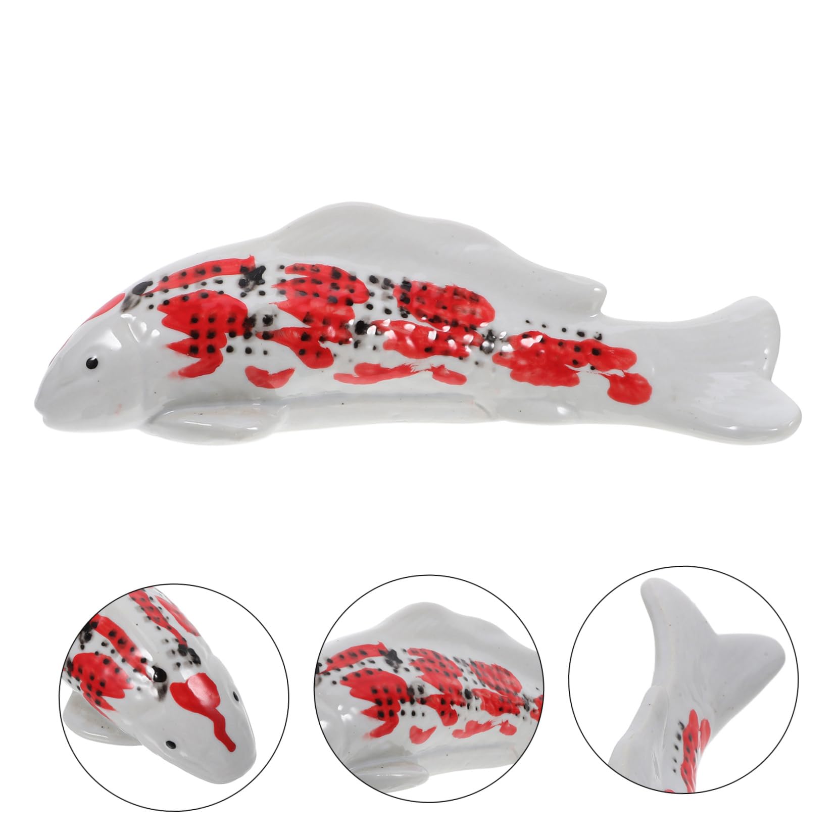 ERINGOGO Decorazione Galleggiante Ceramica Per Acquario Ornamento Adorabile Forma Di Pesce Accessorio Per Pesci Con Design Lifelike Per Tank e Acquatici