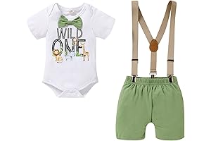 Adorable Baby Boy Bow Tie Romper for a Smashing First Birthday