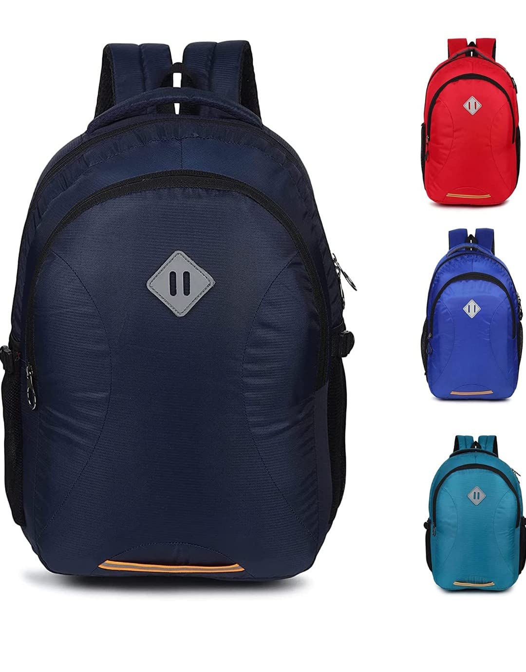 Touristiano® Water Resistant College School Book Bag Laptop Computer, Travel Backpacks Laptop Bag for Women Men (Grey) (Navy Blue) (B08W2C3QKM) Amazon Price History, Amazon Price Tracker
