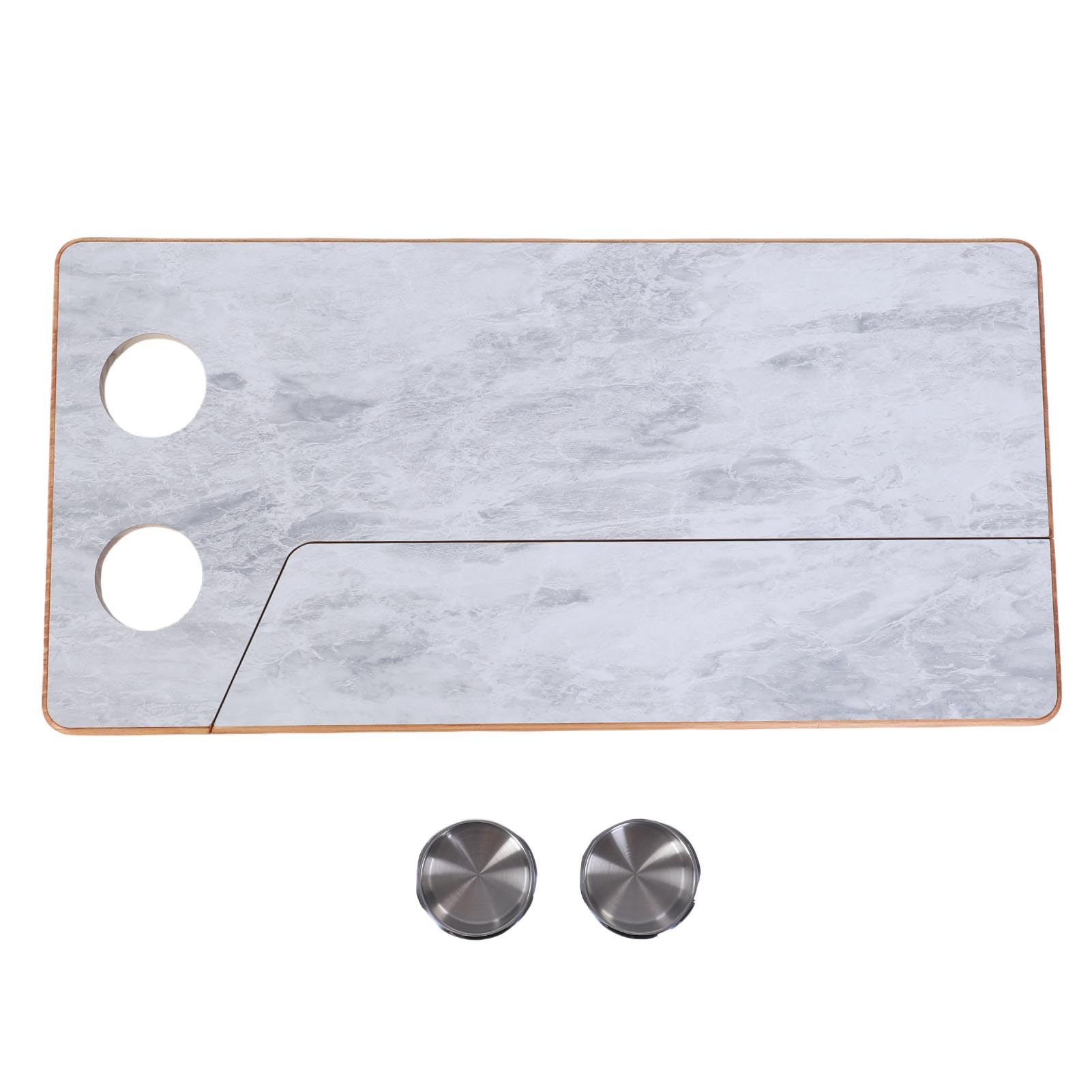Remplacement de Dessus de Table Pliant en Bois pour Camping-Car, 31,5x15,7 Pouces, avec 2 Compartiments, Remorques, Yachts, Andoats, Gain de Place et Travail