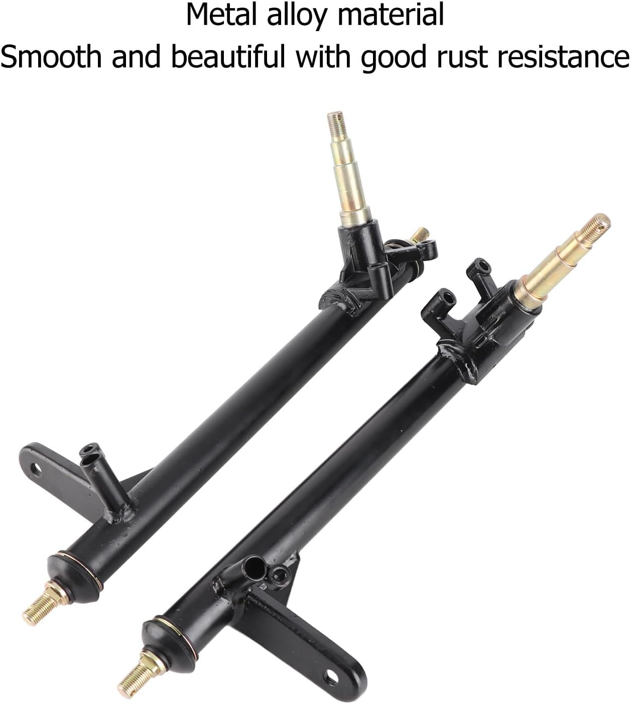 Acouto 1 Pair 420mm Alloy Steering Strut Knuckle Spindle for Go Kart Quad Bike High Reliability