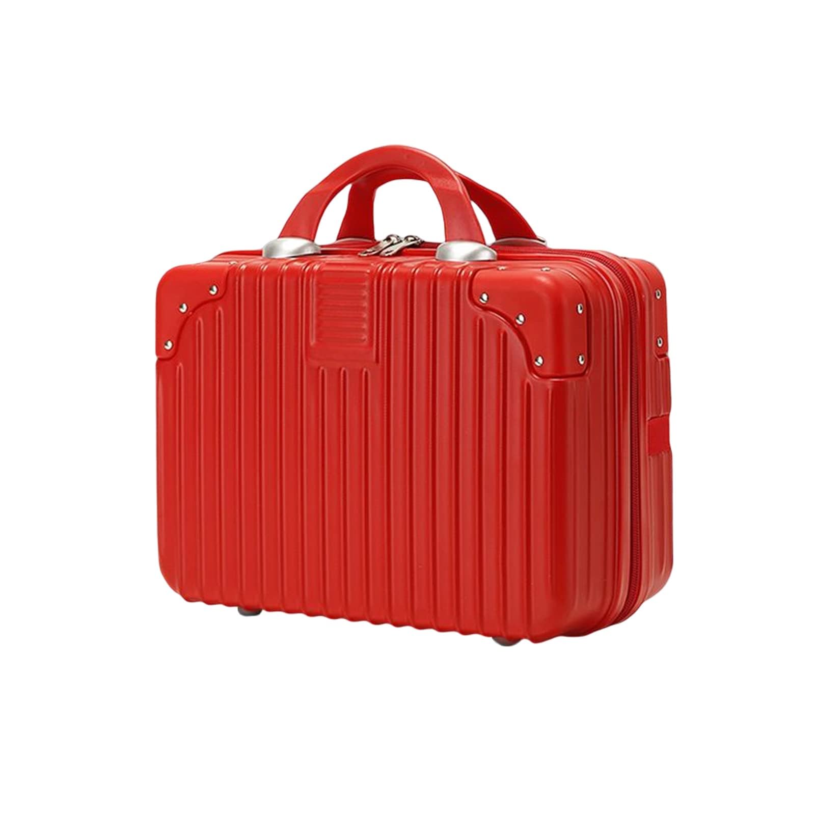 KIRA Portable Makeup Travel Case Hand Luggage, Mini ABS Carrying Makeup Case Waterproof Suitcase with Elastic Band, Vanity Box (Multicolour)-image-44