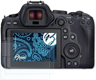 Bruni Screen Protector compatible with Canon EOS R6 Mark II Protector Film, crystal clear Protective Film (2X)