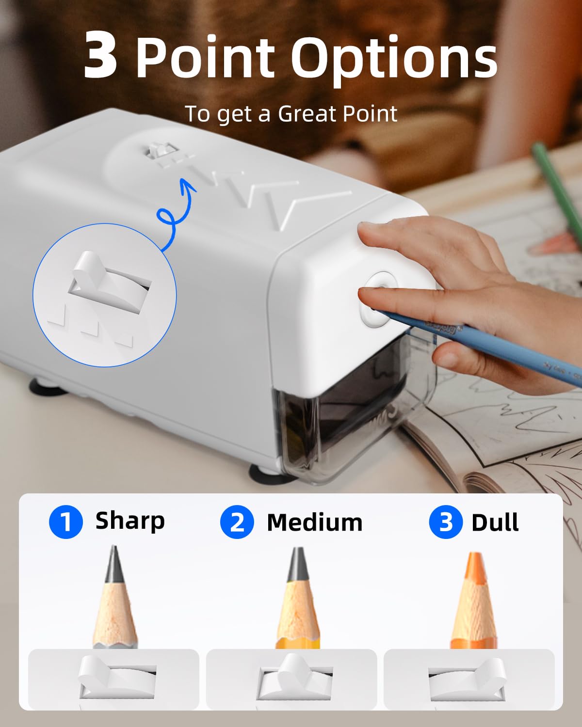 ZMOL Temperamatite elettrico, temperamatite automatico
