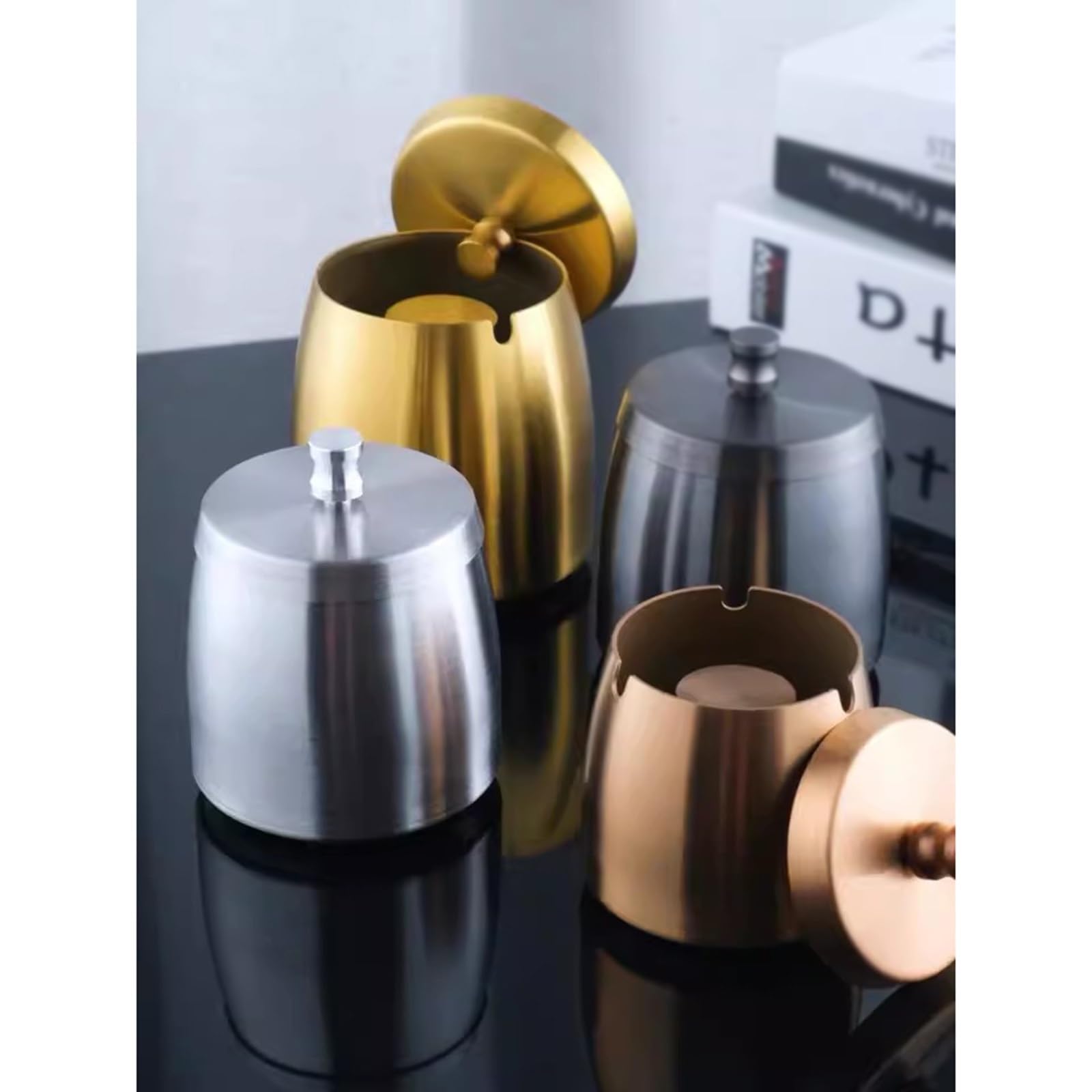 Cendrier de Bureau Cendrier extérieur avec couvercle, cendrier intérieur avec couvercle, cendrier, ensemble de cendriers extérieurs, cendrier de bureau coupe-vent en fer en acier inoxydable extérieur Cendrier de Bureau Cendrier extérieur avec couvercle, cendrier intérieur avec couvercle, cendrier, ensemble de cendriers extérieurs, cendrier de bureau coupe-vent en fer en acier inoxydable extérieur