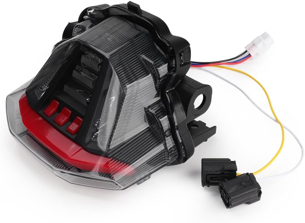 Smoke Motorcycle Tail Light LED Integrated Turn Signal Blinker Brake Taillight Stop Lamp for 2025 2026 MT07 MT-07 MT07 MT 07