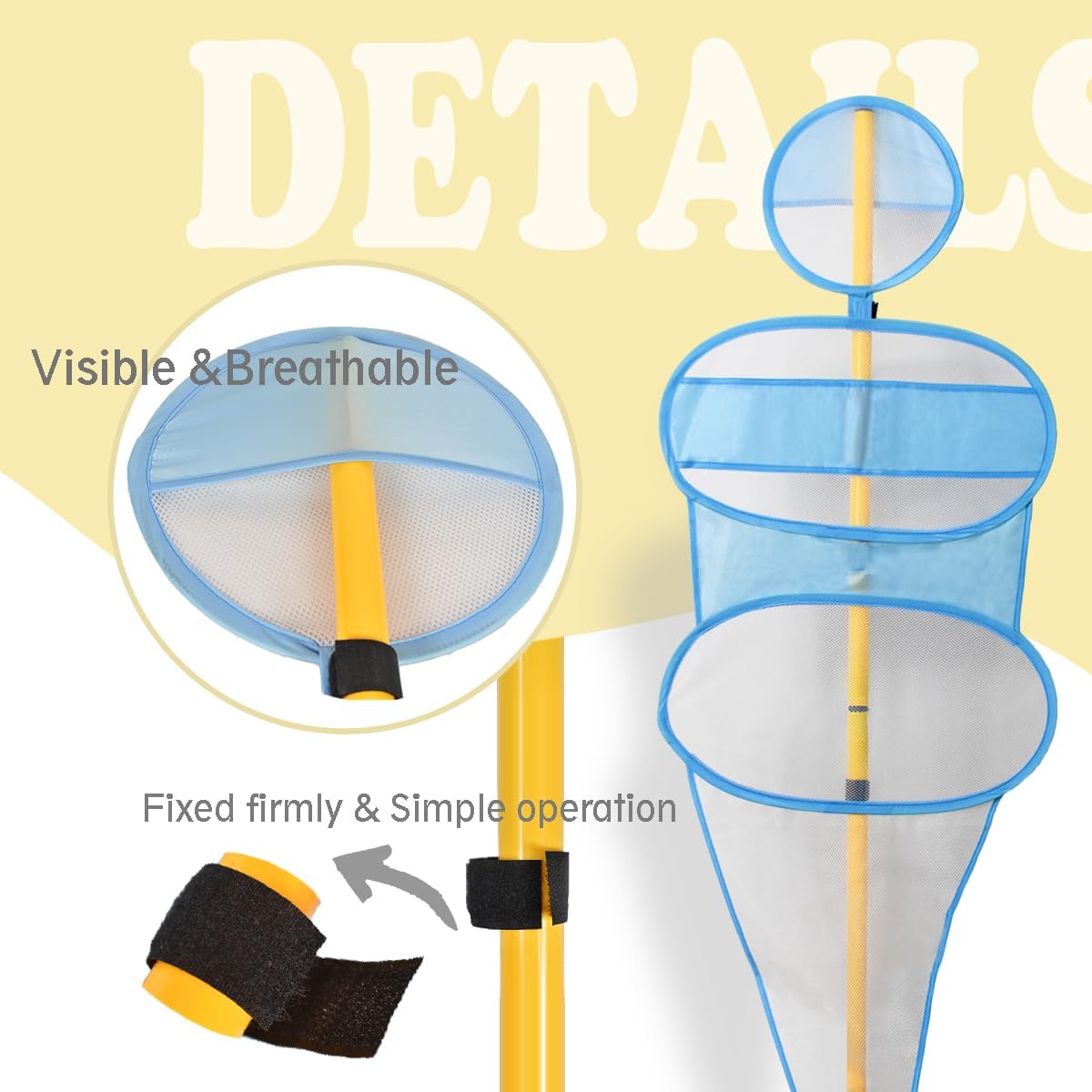 TNZMART Football Dummies Free-Kick Training Mannequin Portable Defender Practice Dummy Soccer Agility Poles with Mesh Dummy