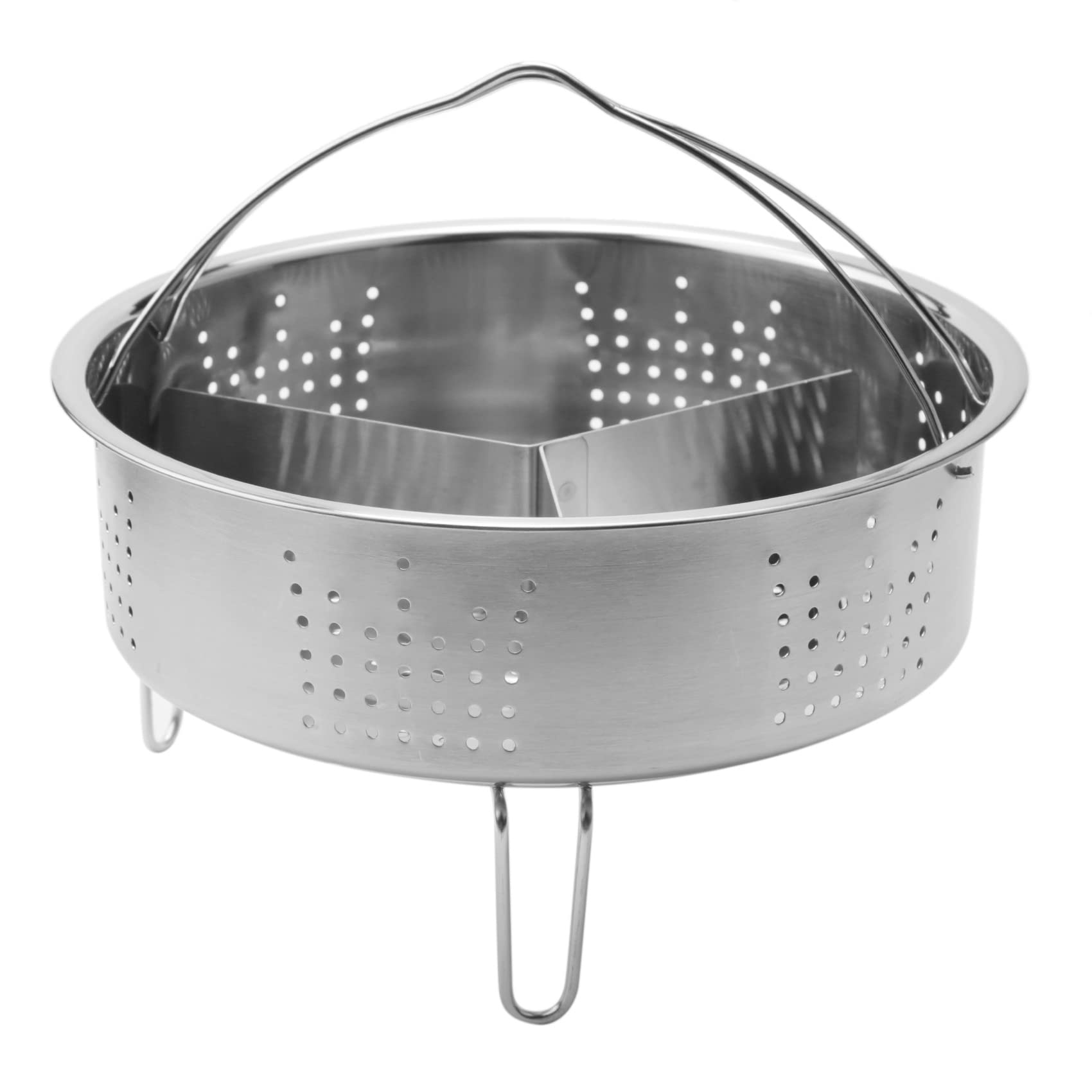 CTRLZS 3Pcs/Set Pressure Cooker Accessories Stainless Steel Steam Basket with Egg Steamer Rack, Divider for Kitchen Cooking