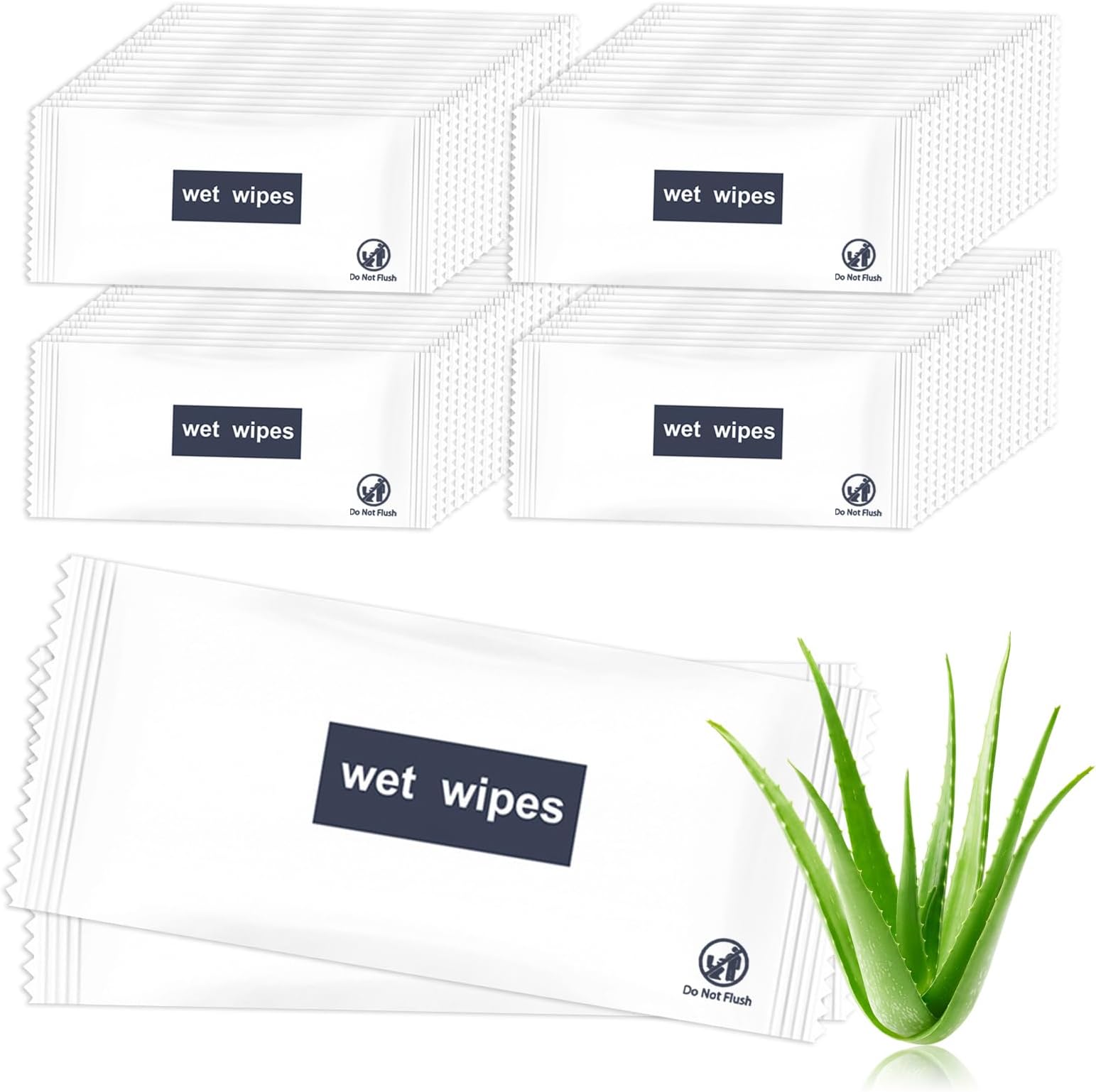 Individual Hand Wipes, Wet Wipes Individually Wrapped 100 Pack, Clean Hands Quickly, Large Wet Naps Bulk for Homeless, Suitable for Restaurant, Wedding, Barbecue