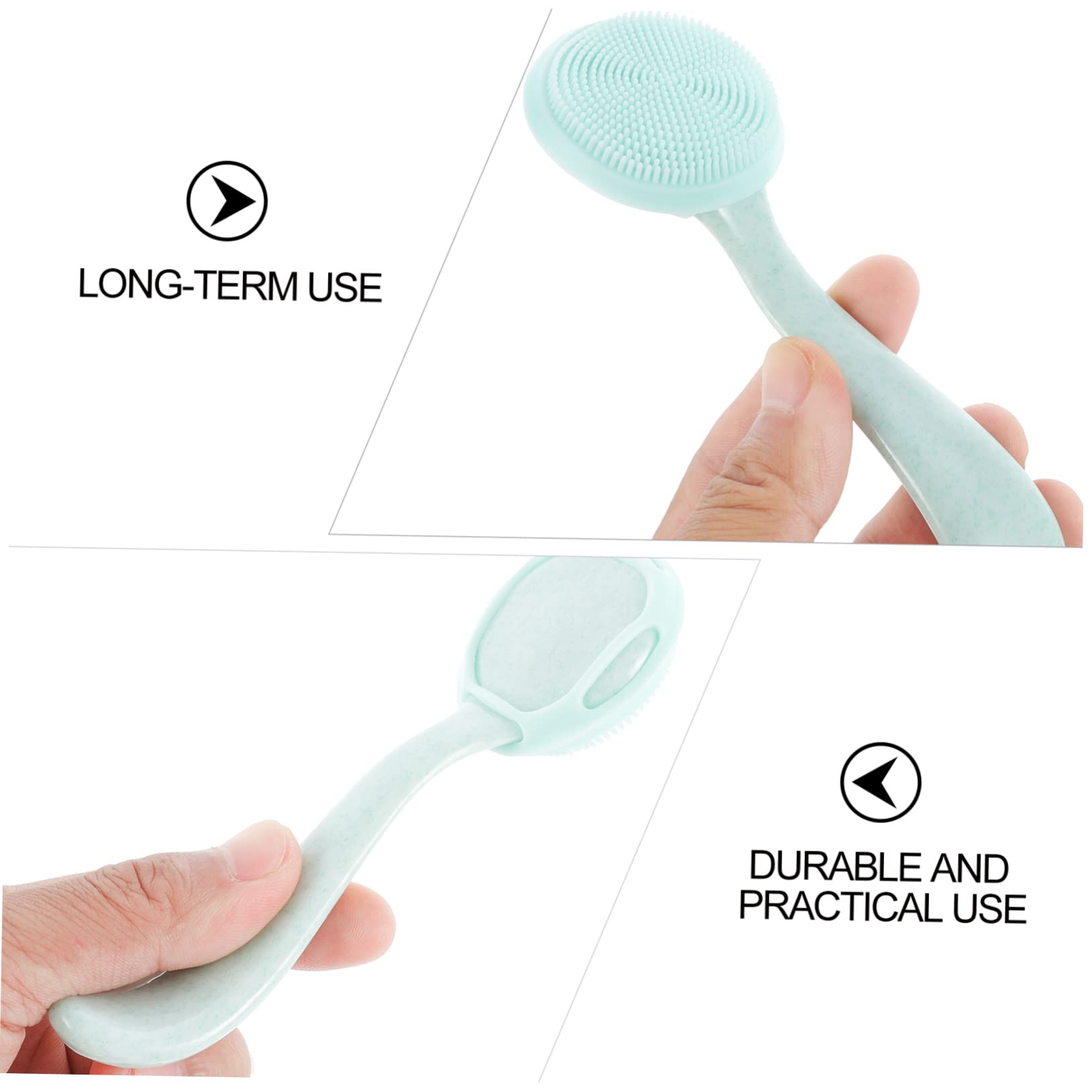 LIFKOME 3pcs Silicone Facial Brush Set Face Cleaning Tools Exfoliating Face Scrubber for Gentle on Skin