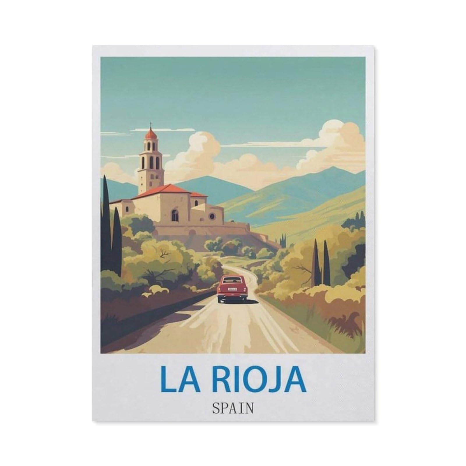 BEAYODKP 5D Diamond Painting Set for Adults and Children，La Rioja Spain