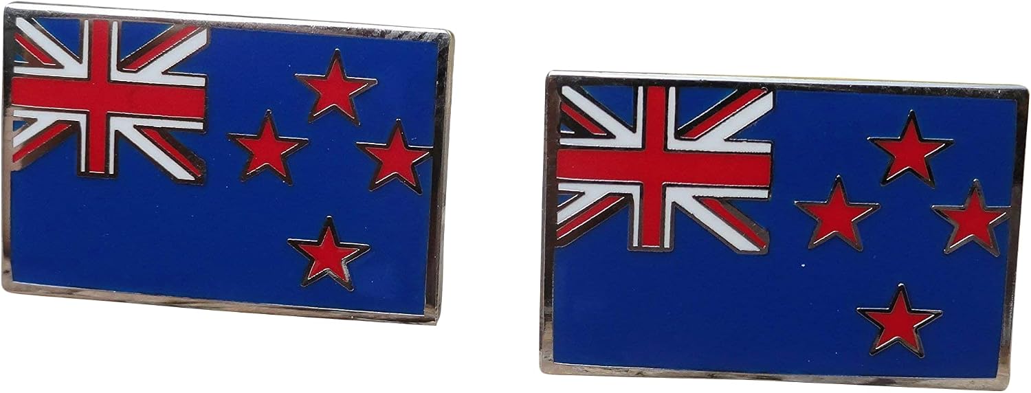 New Zealand Flag Cufflinks, Lapel Pins, Tie Bars, Earrings, Jewelry and Accessories