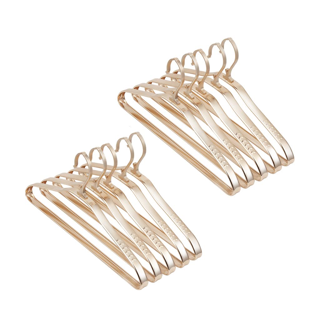 TXGJWRA Space Saving Hangers Aluminum Alloy Clothes Hangers Non Slip Space Saving Coat Hangers Durable Hangers for Clothes 10 Pack Hangers Coat,B