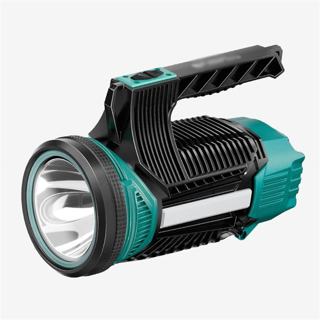 Lampe de Poche d'Urgence Lumière Forte Rechargeable Extérieur Super Lumineux Multifonction Durable Longue Durée de Vie de la Batterie Projecteur (Couleur : A Taille : 23 * 12 * 16cm) (Couleur : A, Tai