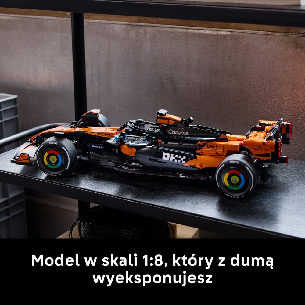LEGO Technic Bolid McLaren MCL39 F1 42228 | Model wyścigowy F1, klocki konstrukcyjne Technic dla dorosłych, prezent dla fana motoryzacji, 1675 elementów