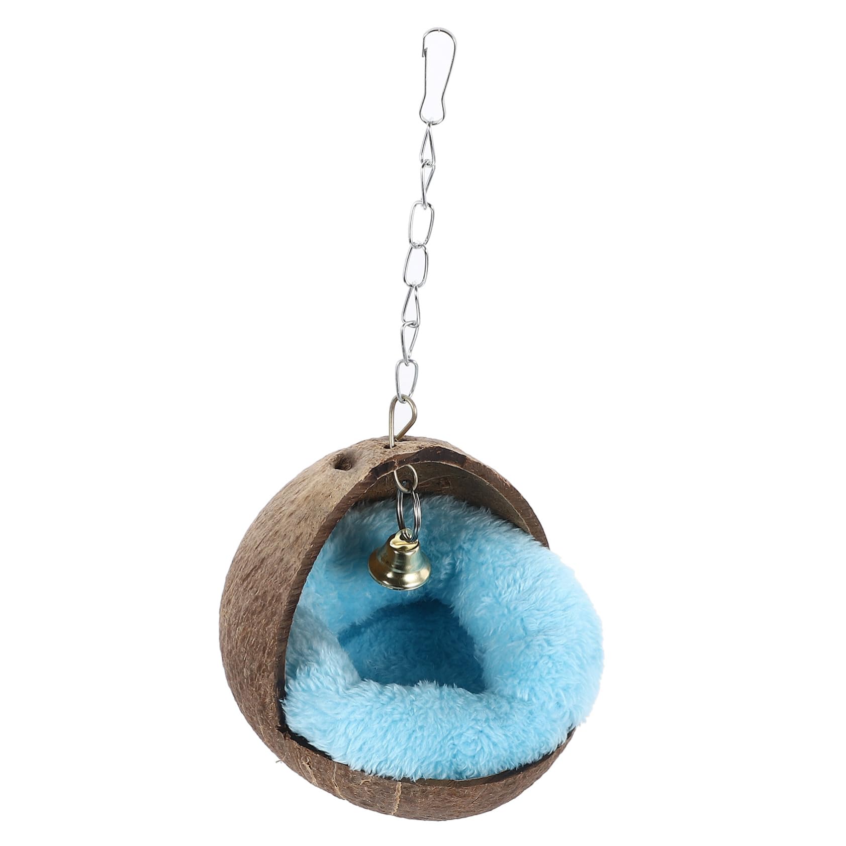 Kisangel 2stücke Coconut Shell Sleeping Bed Für Hamster Meerschweinchen Und Ähnliche Kleintiere Gemütliches Nestkissen Zufälliger Farbe Aus Langlebigem Kokosnussmaterial Gefertigt Zum